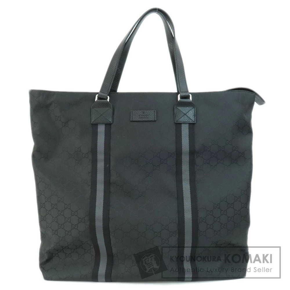 Gucci tote bag GG monogram black leather